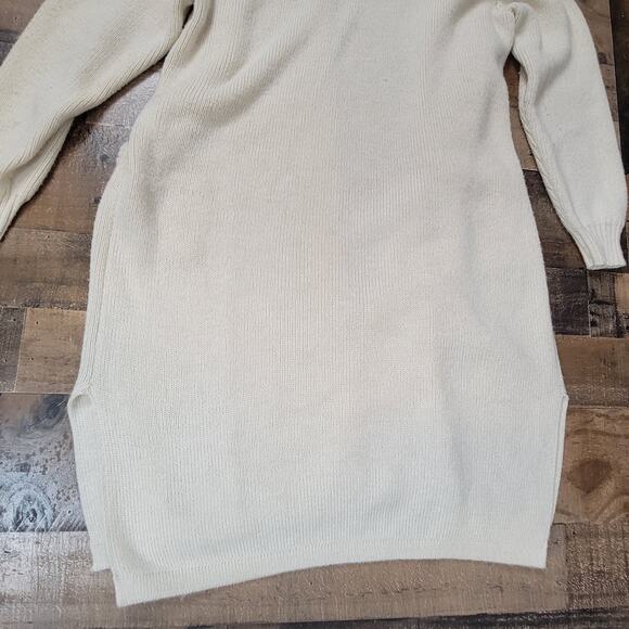 Peruvian Link Alpaca Collection Open Front Cardigan Sweater Heavy White One Size - Picture 11 of 16